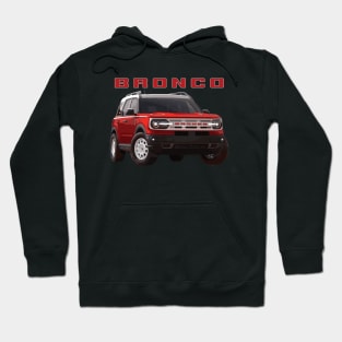 Ford Bronco Heritage edition hot pepper red 4x4 MURICA SUV sport truck Hoodie